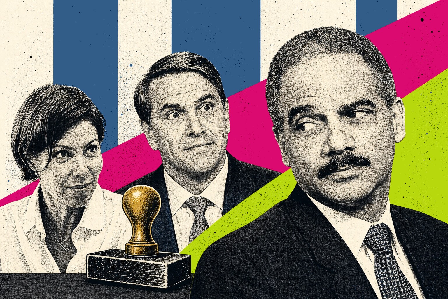 Eric Holder, Todd Blanche, Alex Wagner