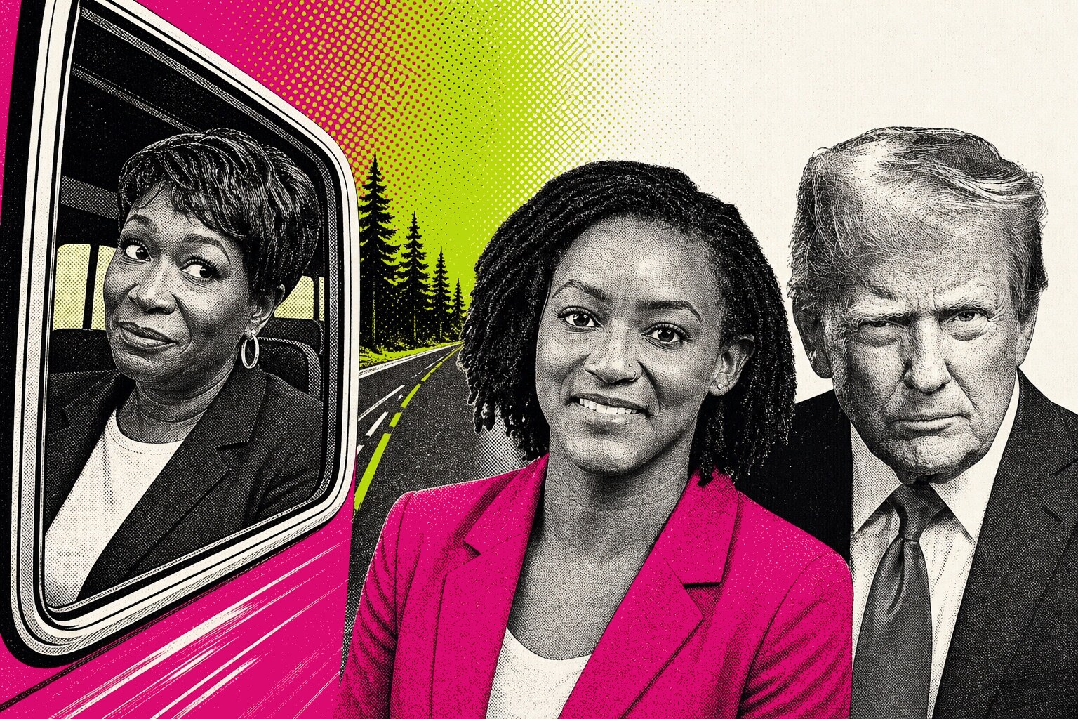 Joy-Ann Reid, Angie Nixon, Donald Trump