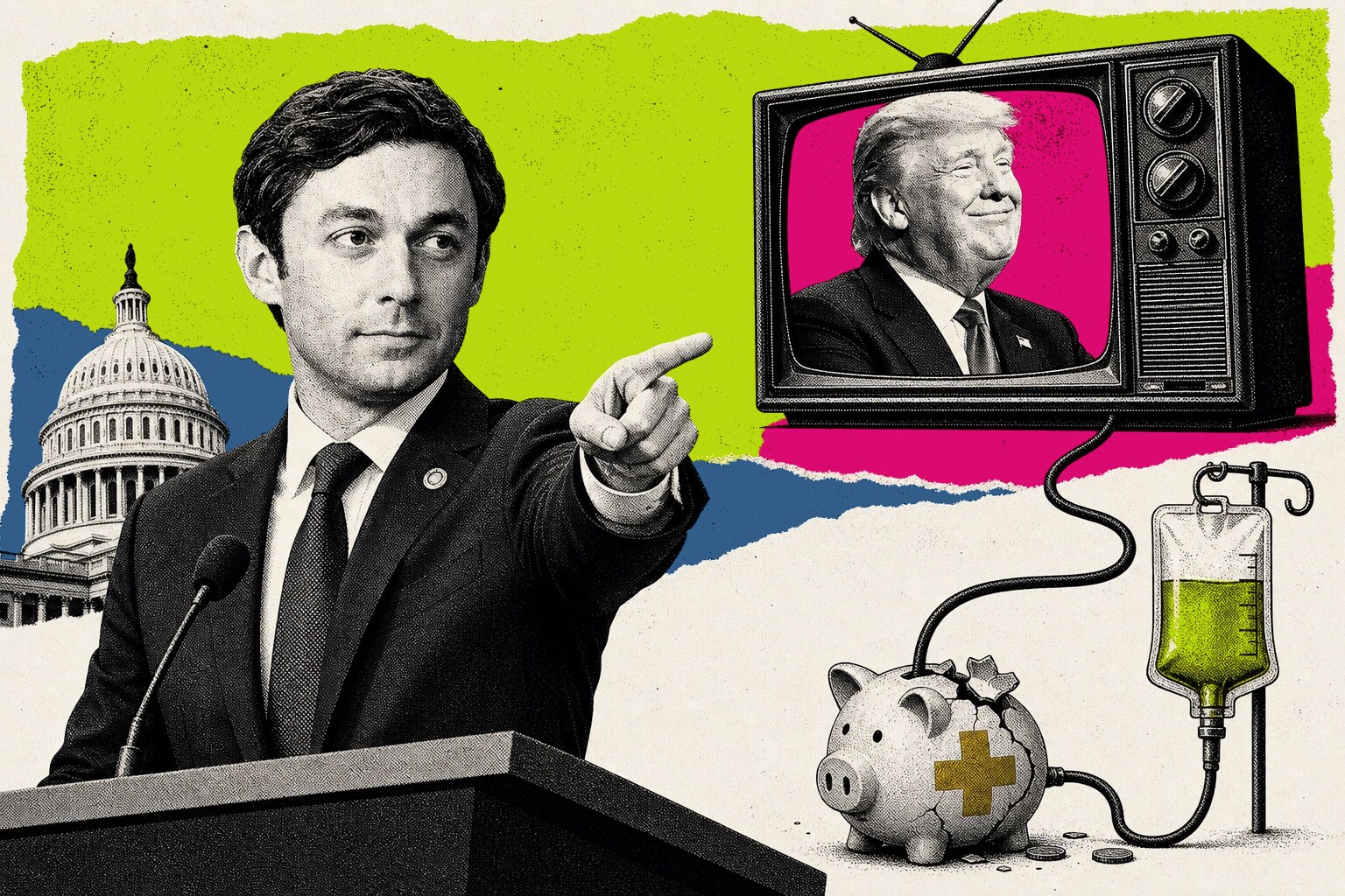 Jon Ossoff, Donald Trump