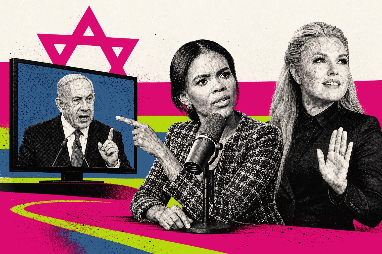 Candace Owens, Erika Kirk, Benjamin Netanyahu