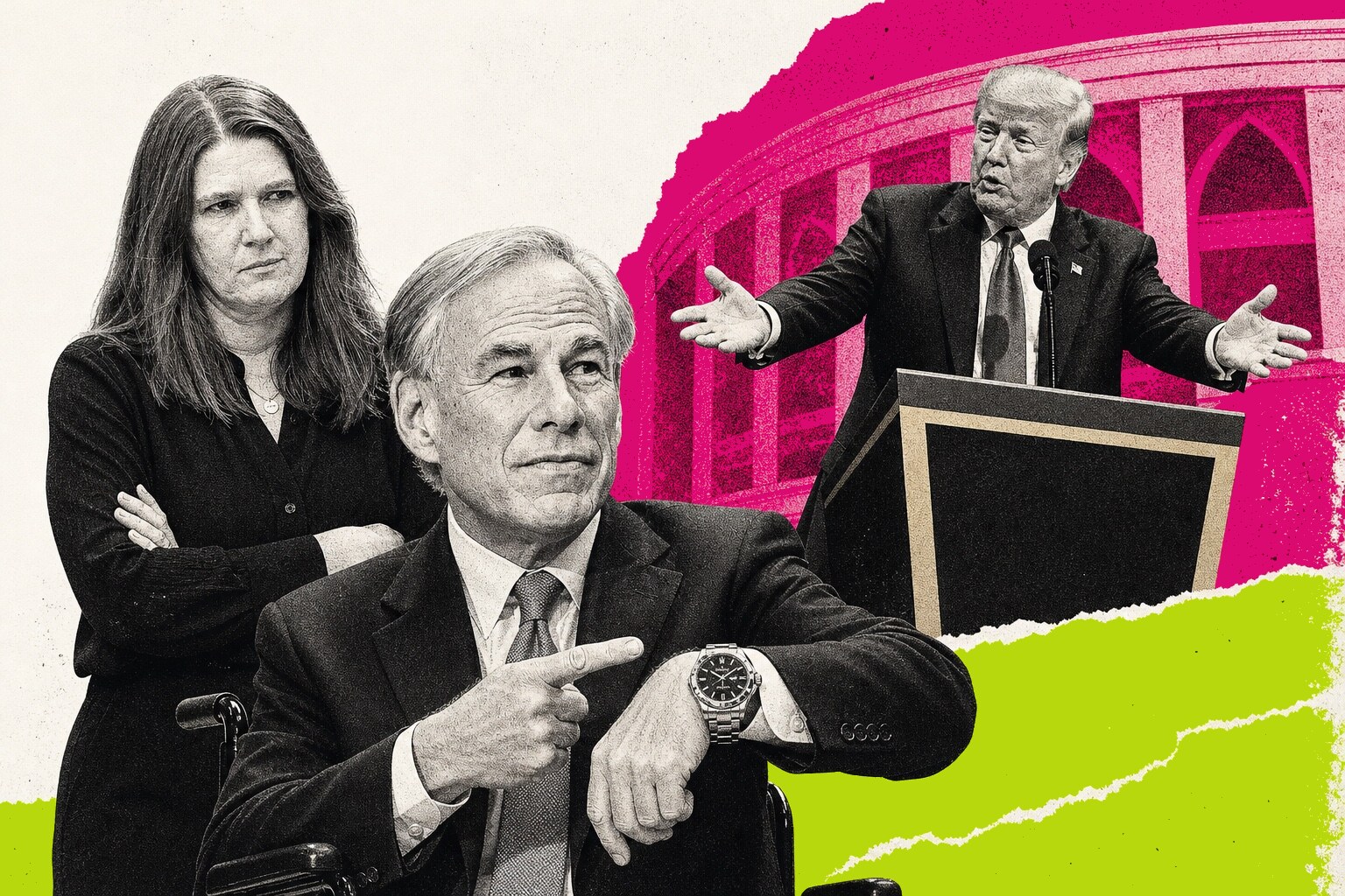 Mary Trump, Greg Abbott, Donald Trump