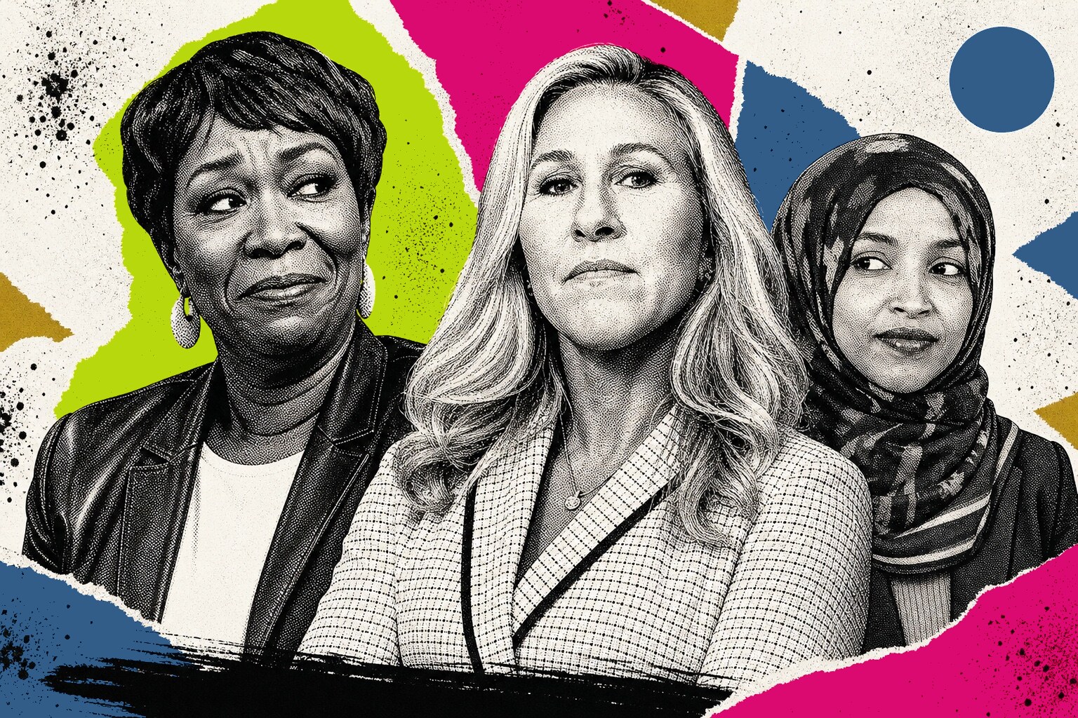 Joy Reid, Marjorie Taylor Greene, Ilhan Omar