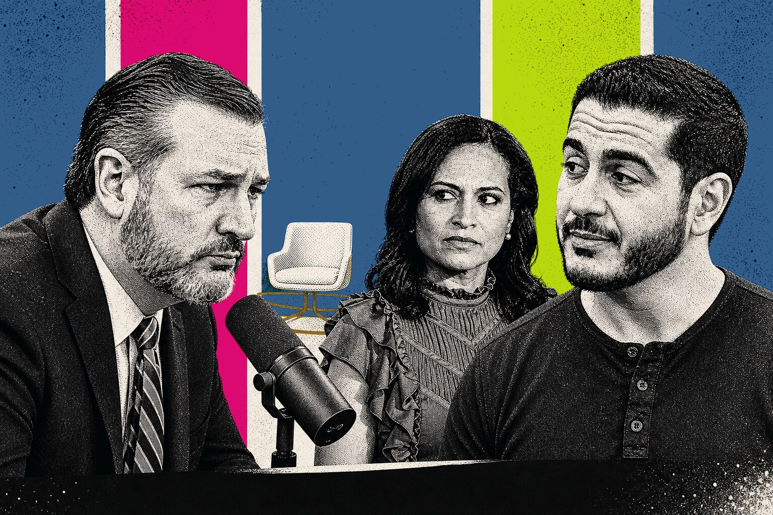 Ted Cruz, Abdul El-Sayed, Kristen Welker