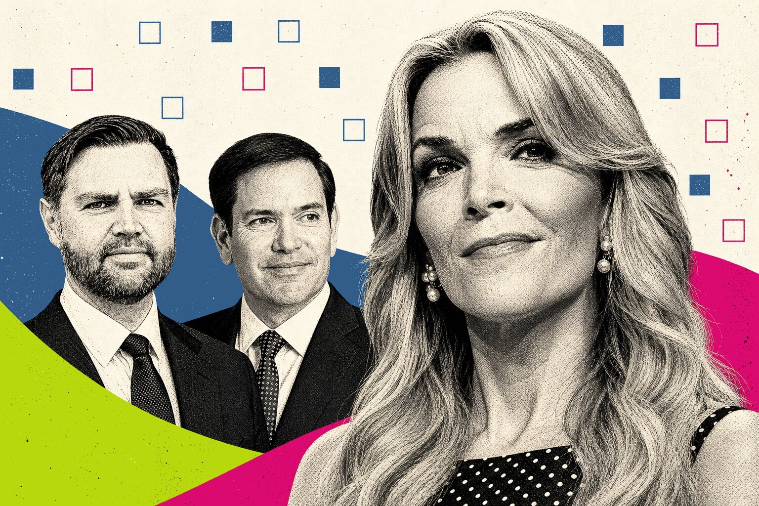 Megyn Kelly, JD Vance, Marco Rubio